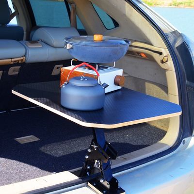 木製の車用アームレストテーブル トレイテーブル 折りたたむ 子供用 車用バーテーブル
