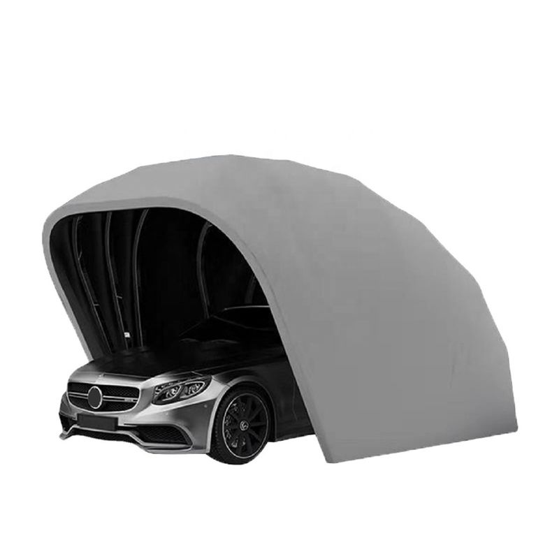 2024 グレー色と耐久性のあるアルミニウム素材の豪華折りたたみ車庫